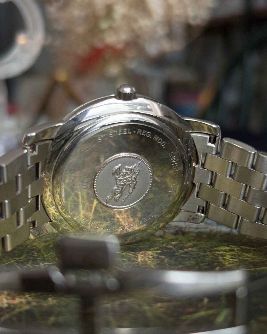 Burberry Salmon Guilloché Date Window Quartz