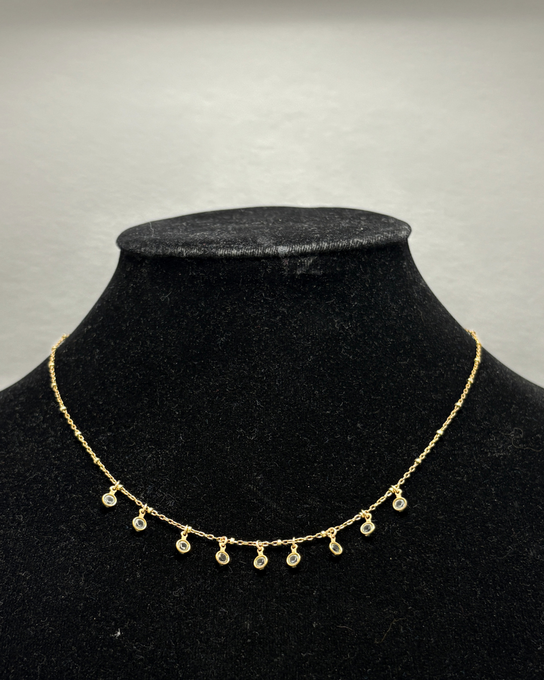 14KT Gold Filled Amarilo Cubic Zirconia Choker