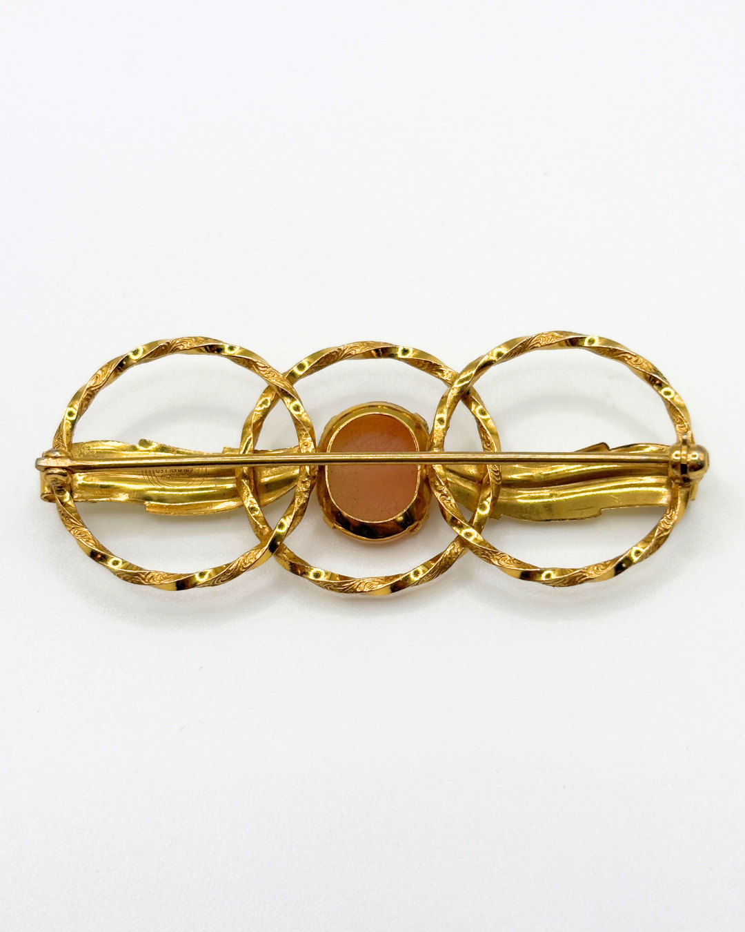 Gold Filled Cameo Brooch