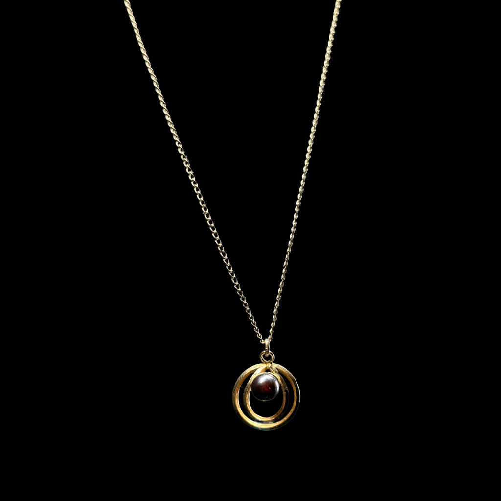 Gold Filled Pearl Orbit Necklace