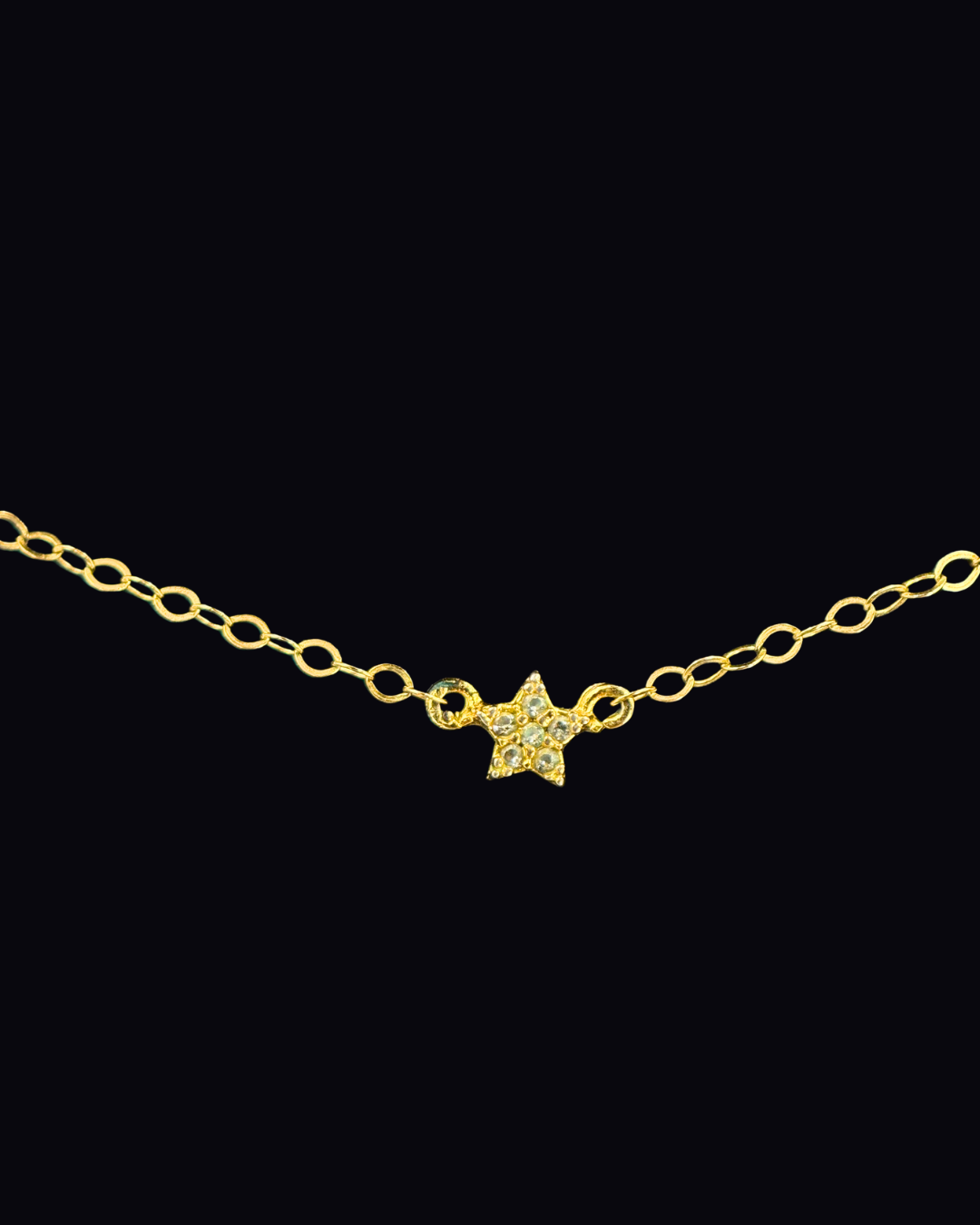 14KT Gold Filled Seed Pearl Star Choker
