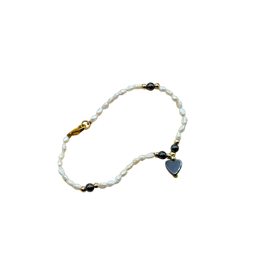 Freshwater Pearl & Marcasite Bracelet