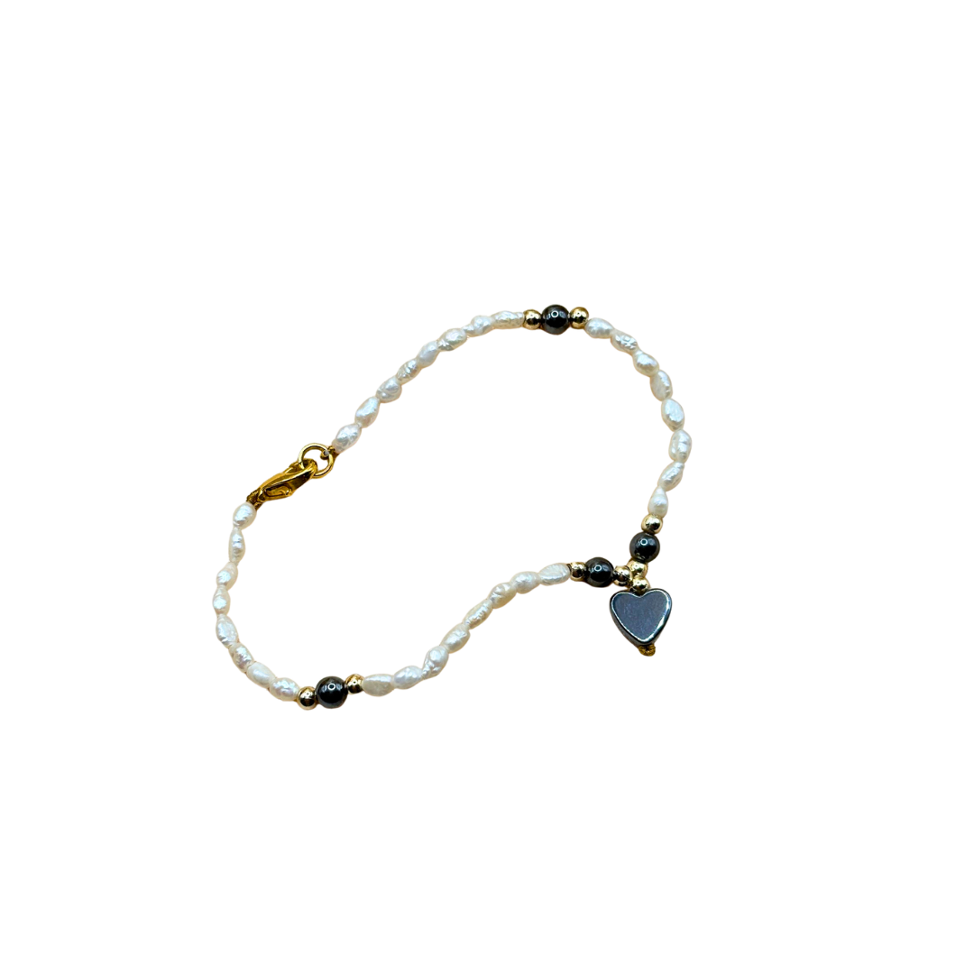 Freshwater Pearl & Marcasite Bracelet