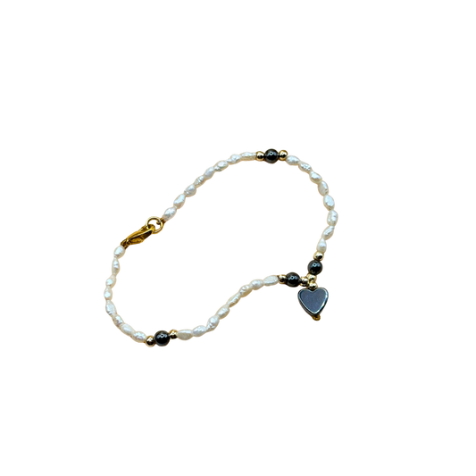 Freshwater Pearl & Marcasite Bracelet