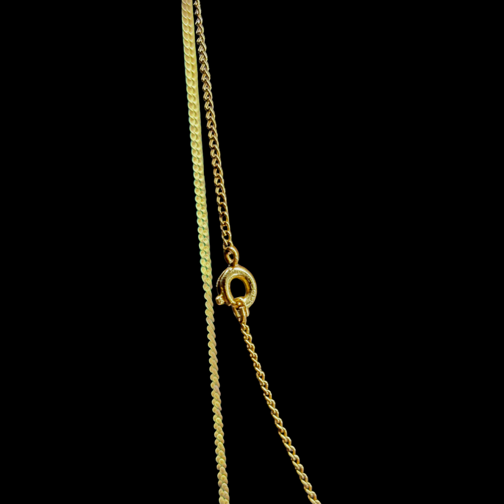 Collier en or laminé et perles de culture