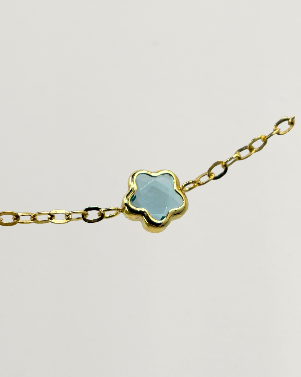 10KT Multi-Gemstone Station Bracelet