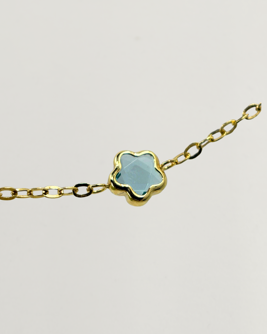 10KT Multi-Gemstone Station Bracelet