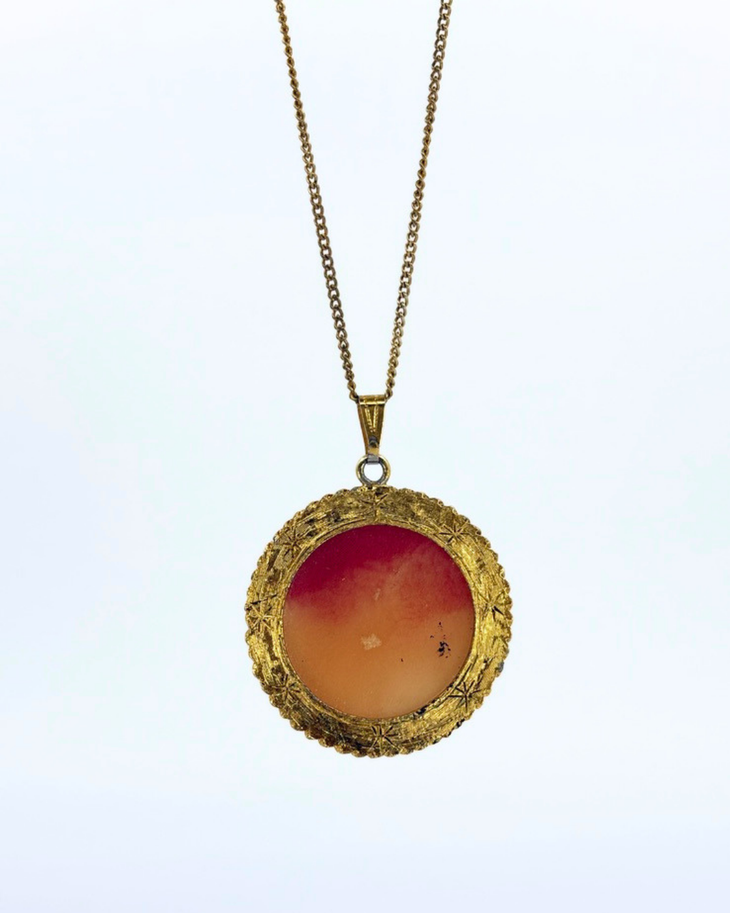 1960s Capricorn Cameo Necklace