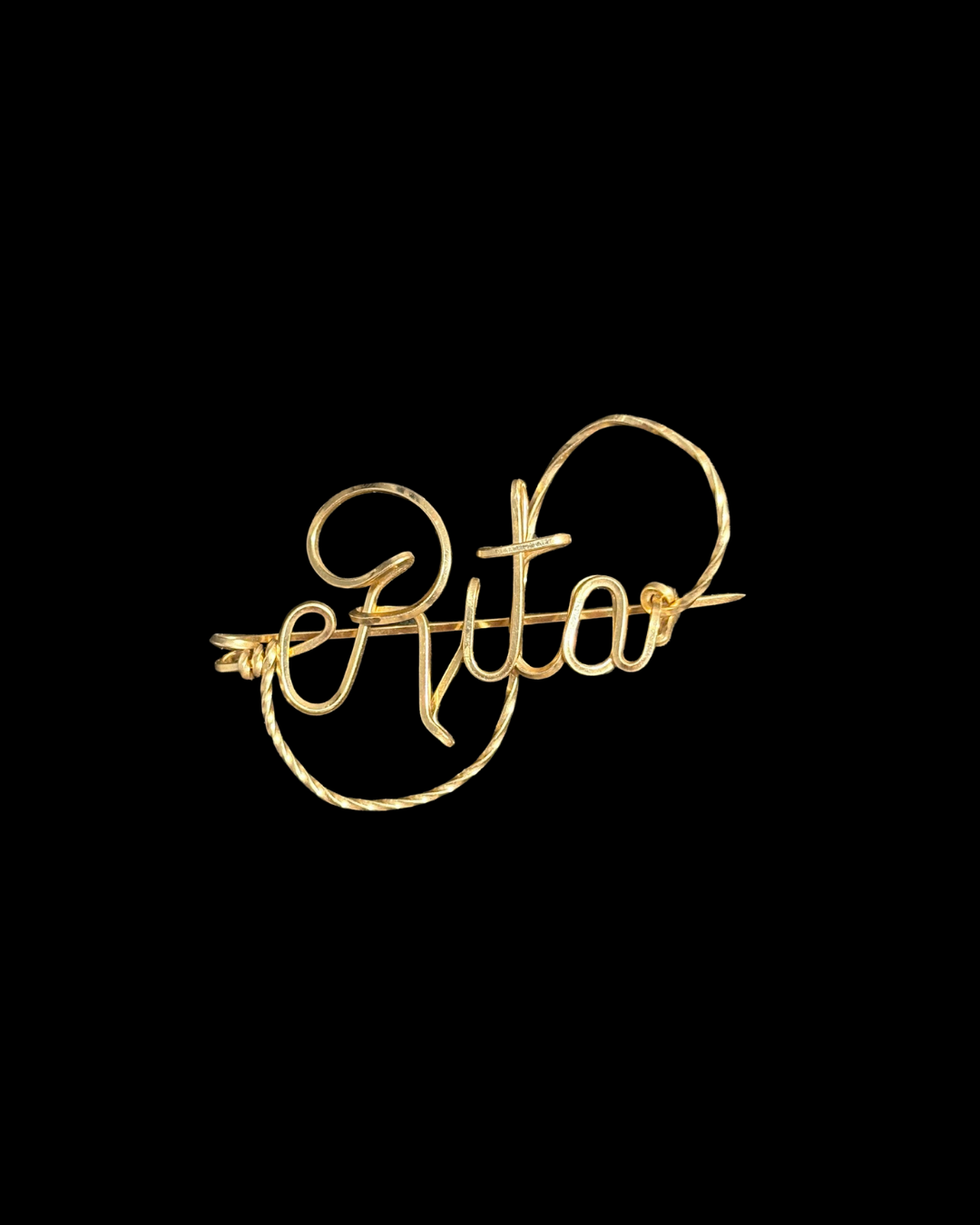 Gold Filled "Rita" Brooch