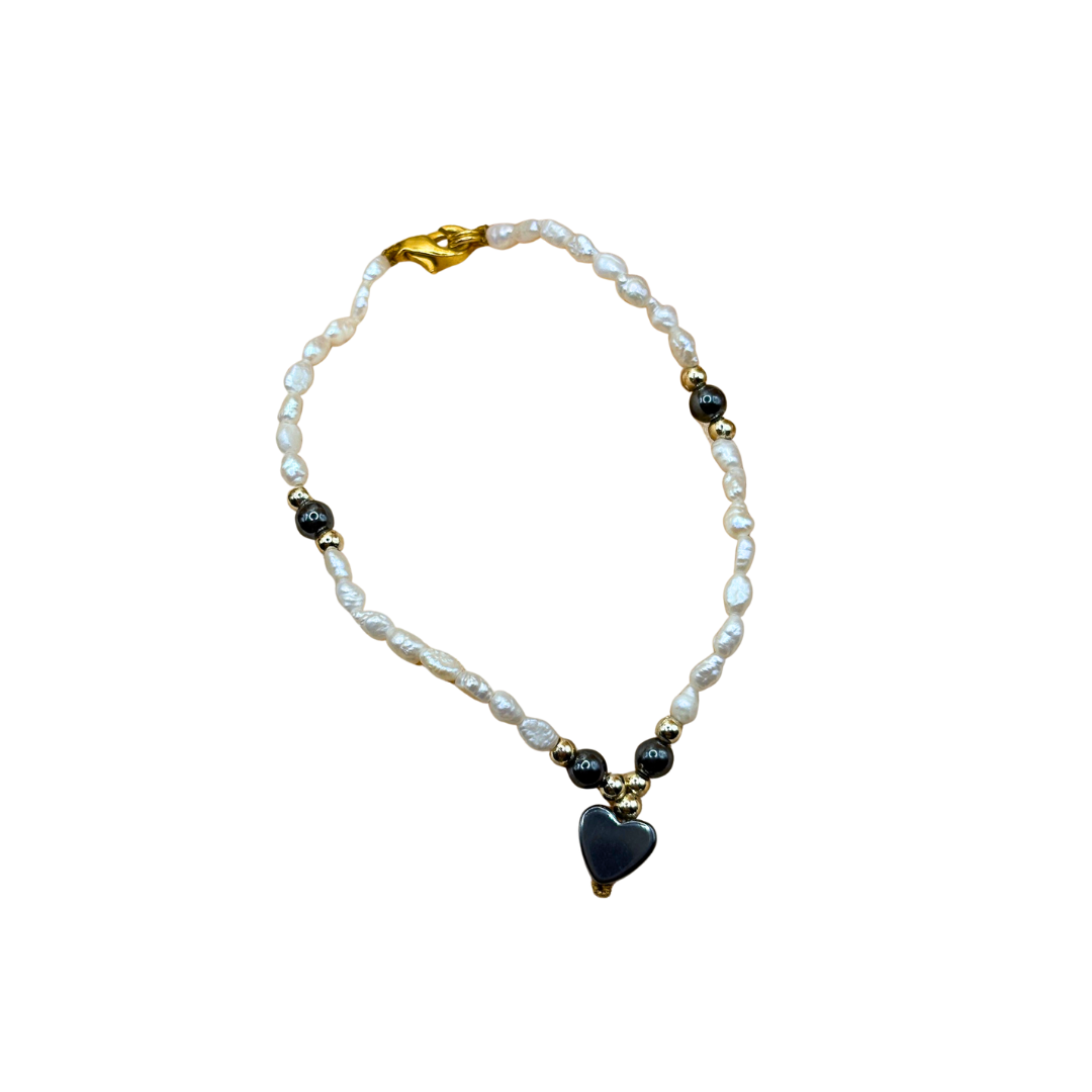 Freshwater Pearl & Marcasite Bracelet