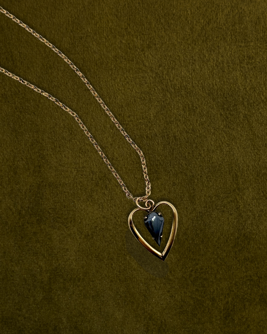 Gold-Filled Alaskan Black Diamond Pendant