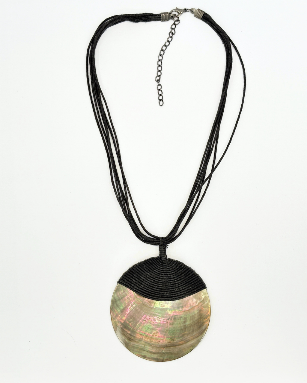 Beachy Abalone Shell Statement Necklace
