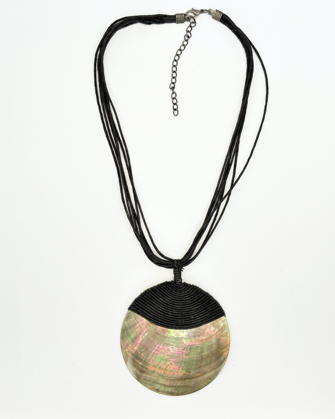 Beachy Abalone Shell Statement Necklace