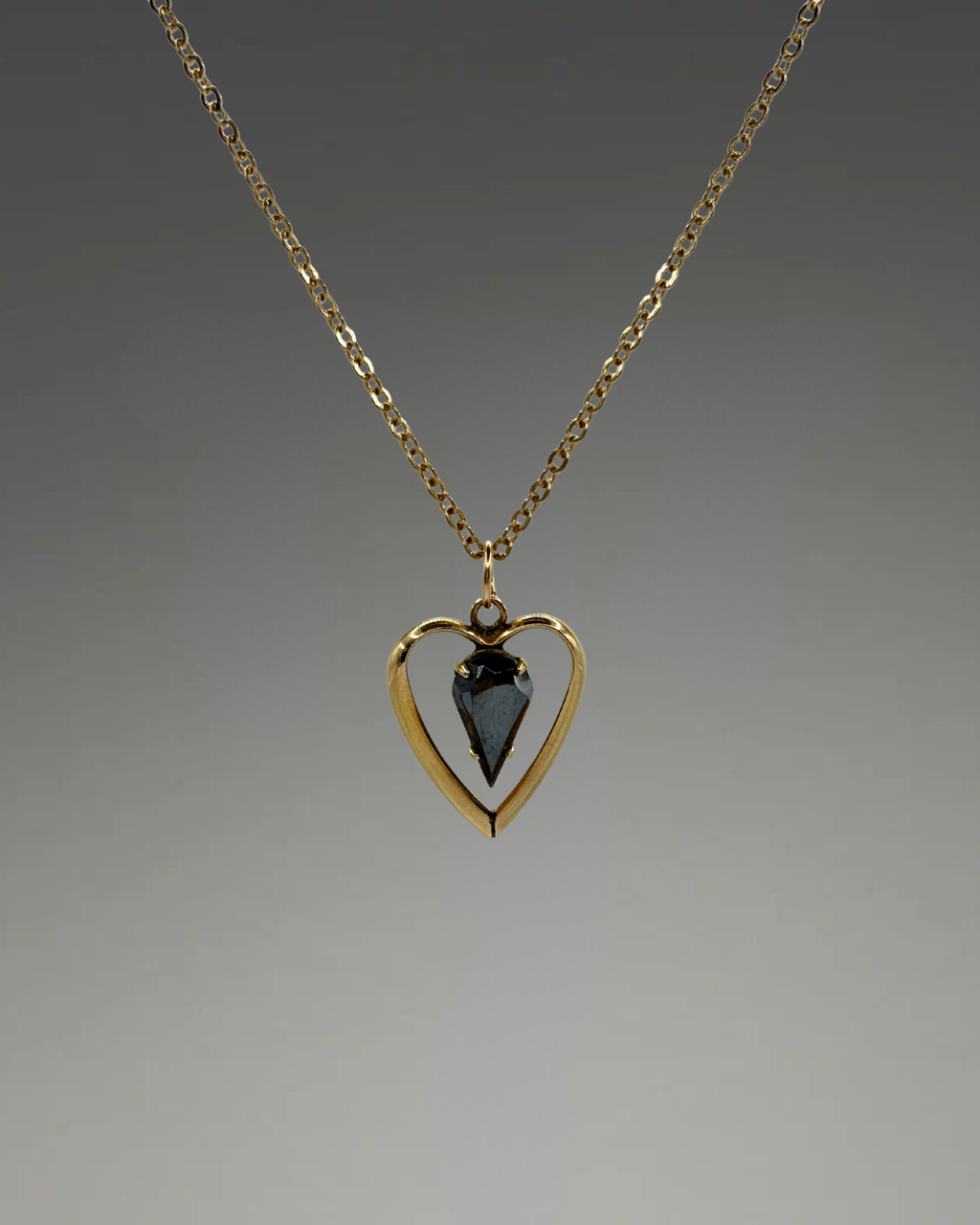 Gold-Filled Alaskan Black Diamond Pendant