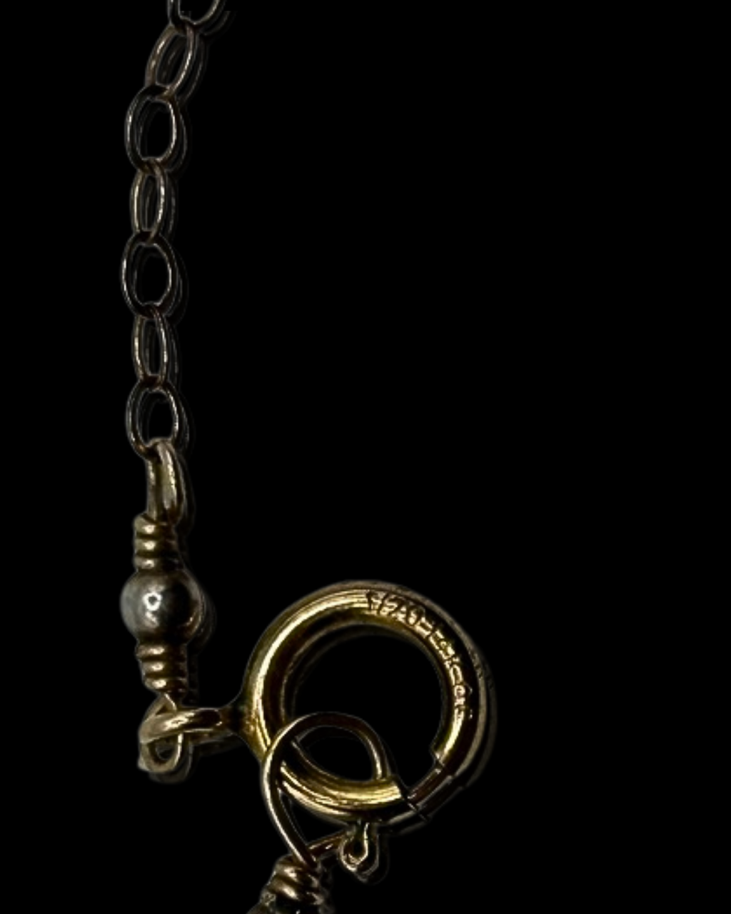 Gold Filled Lotus, Pearl, and Garnet Briolette Necklace