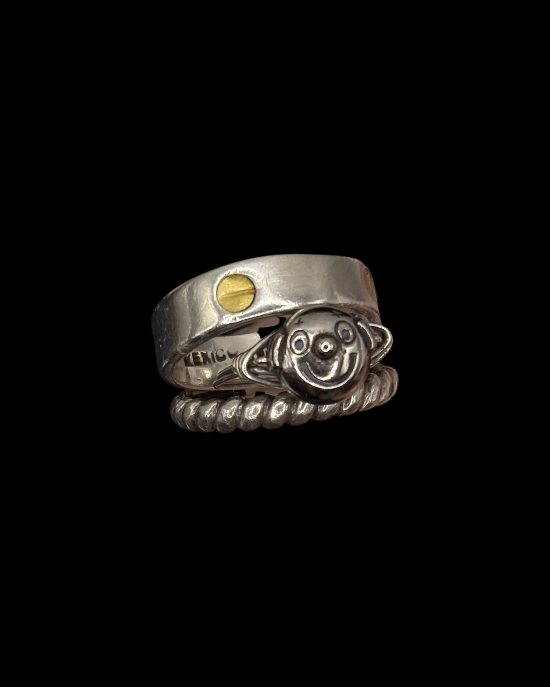 Sterling Pinky Clown Ring