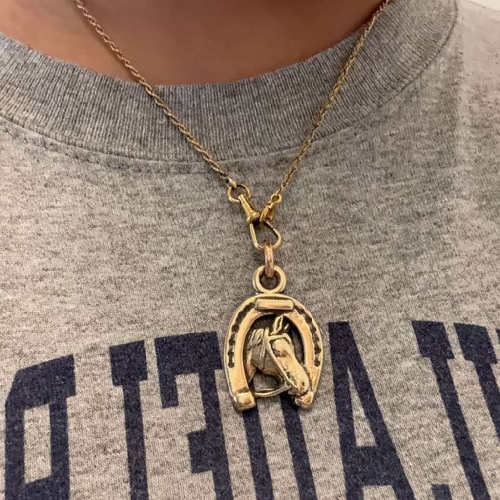 10KT Gold Filled Horseshoe Pendant