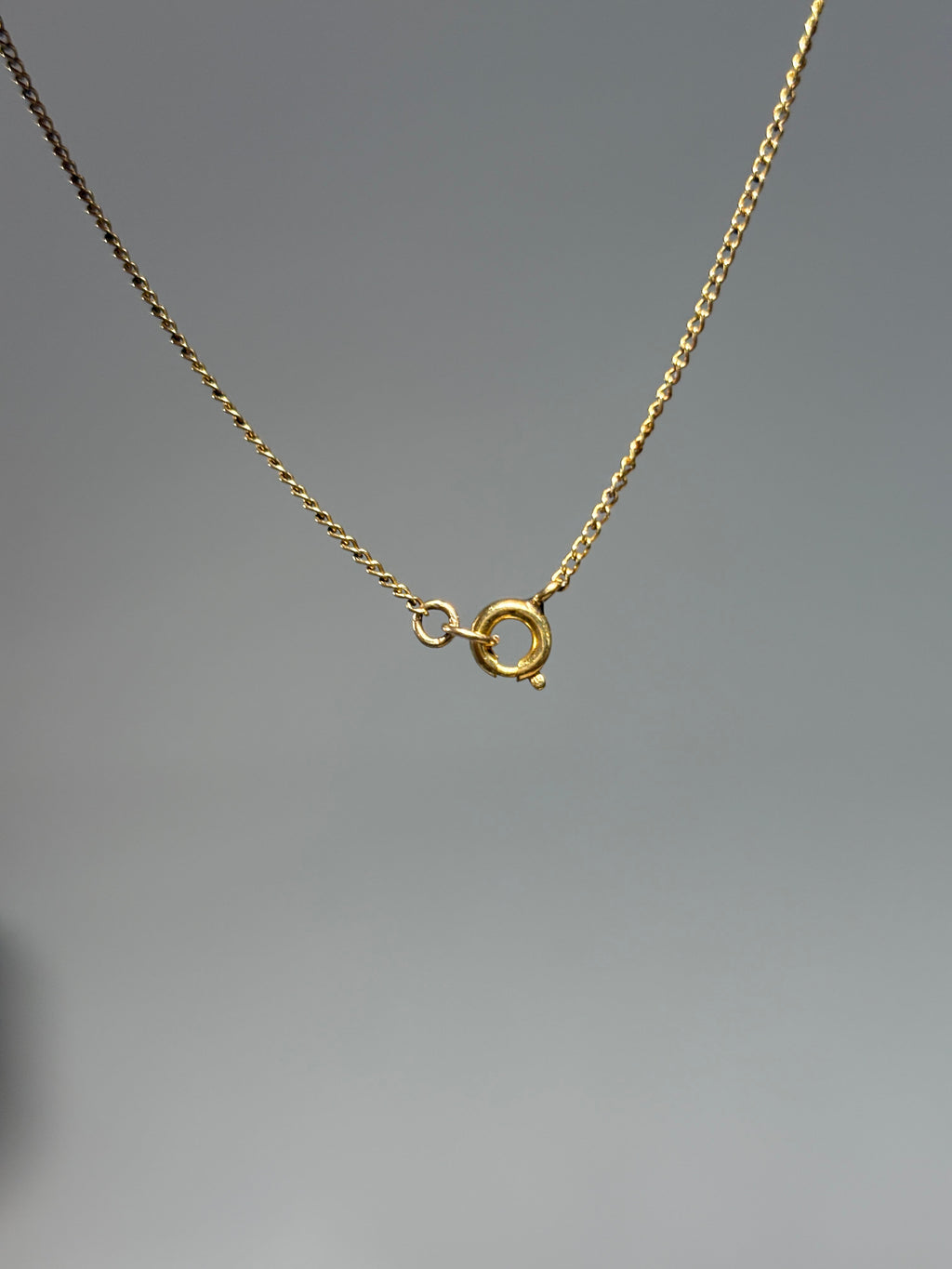 Collier camée serti clos en Or Rempli 0.74ct