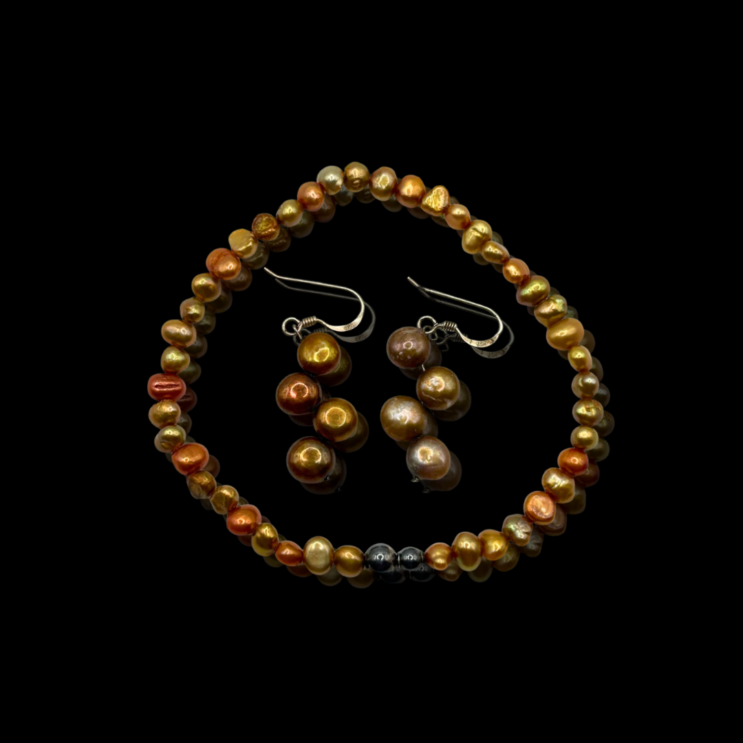 Sterling Golden Hour Dangling Earrings