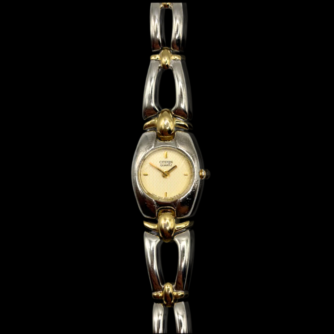 Two-tone Dainty Citizen Yellow Dial