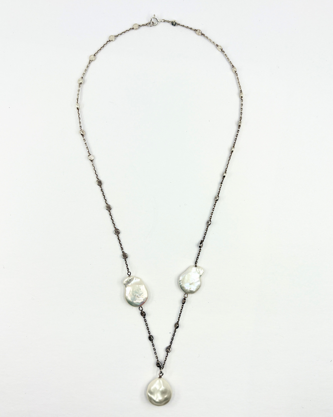 Sterling Freshwater Pearl Y-Drop Necklace