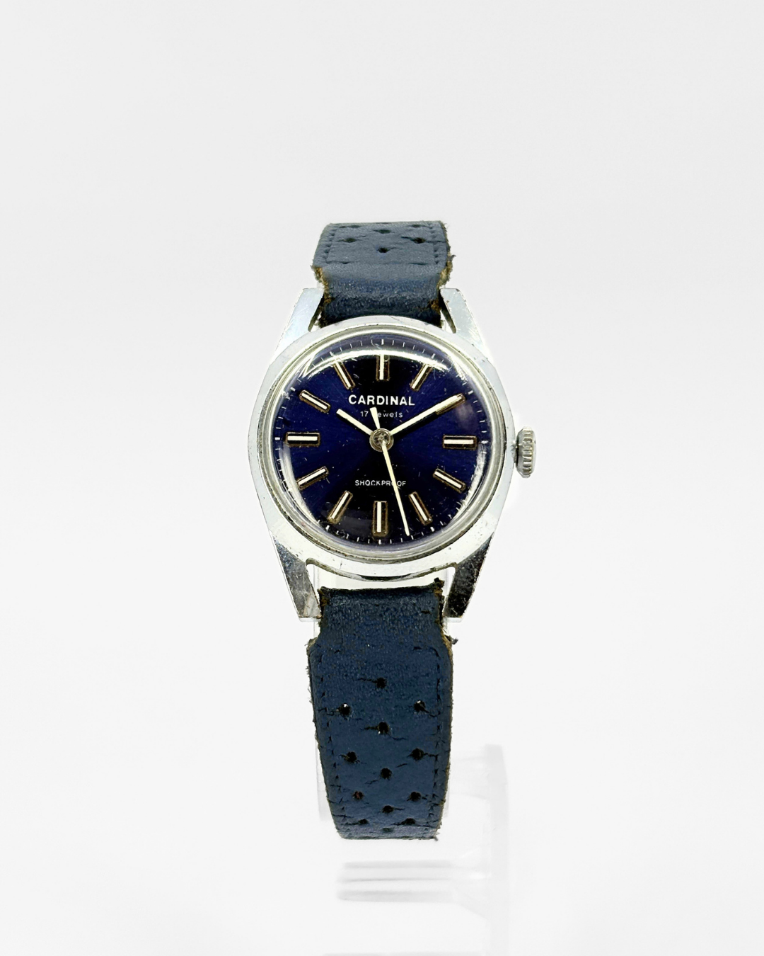 Cardinal Blue Dial Manual Watch