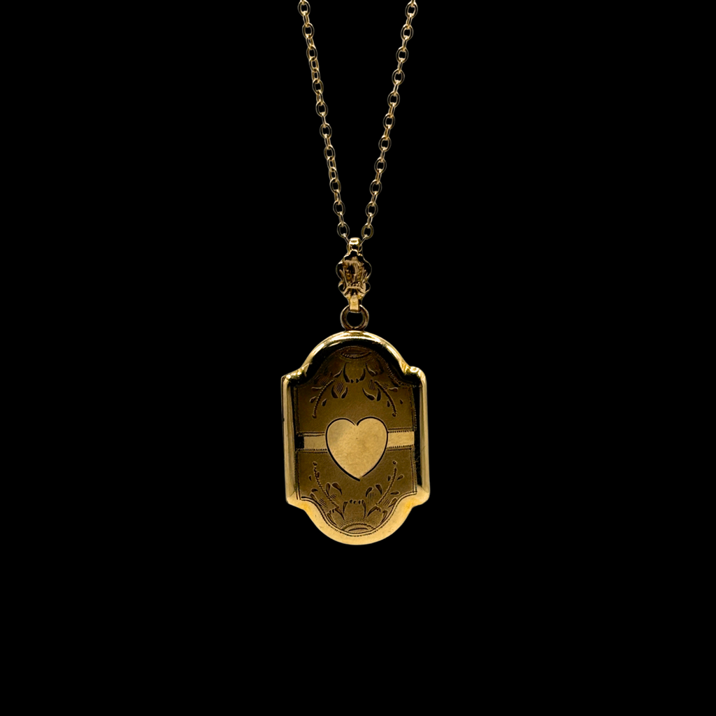 Gold Filled Locket Pendant & Necklace