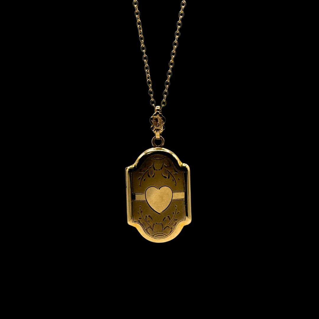Gold Filled Locket Pendant & Necklace