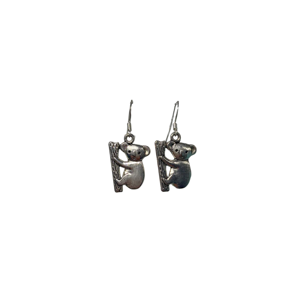 925 Koala Drop Earrings
