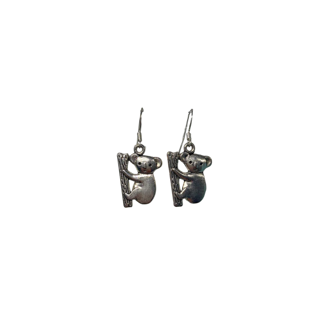 925 Koala Drop Earrings