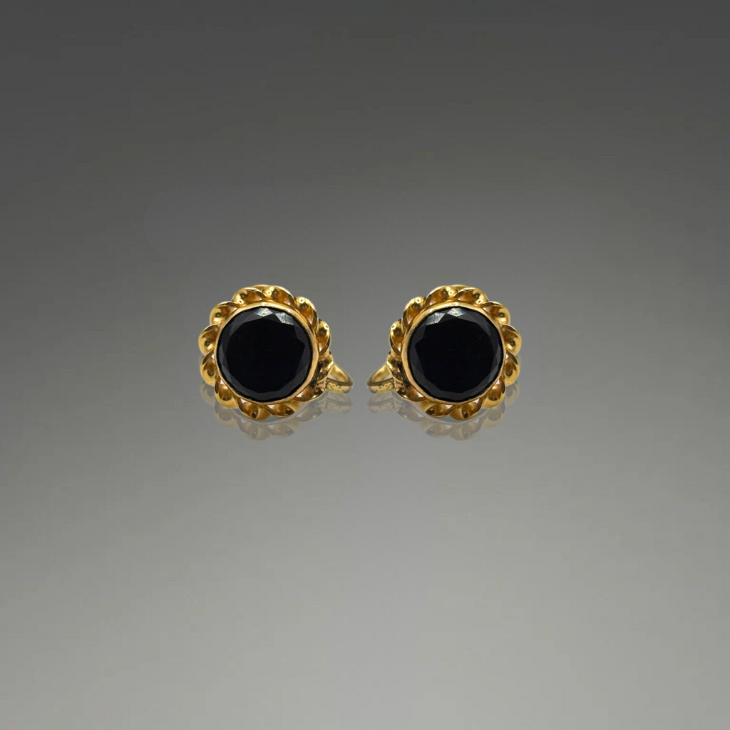 Onyx Gold-Filled Screwbacks