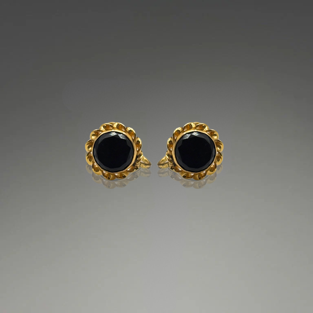 Onyx Gold-Filled Screwbacks