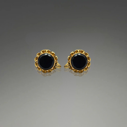Onyx Gold-Filled Screwbacks