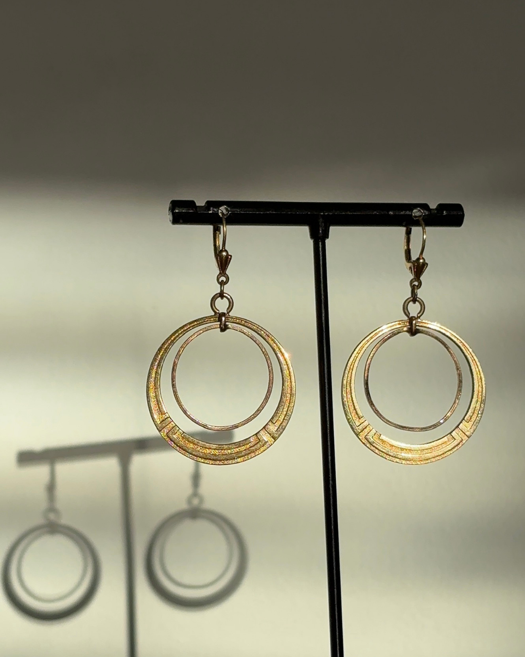 Rolled Gold Disc Hoops