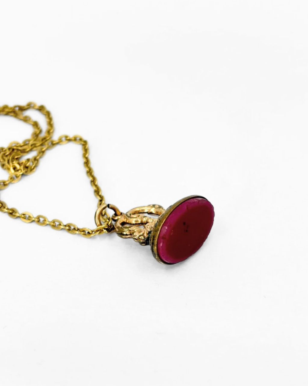 Antique Gold Filled Carnelian Watch Fob