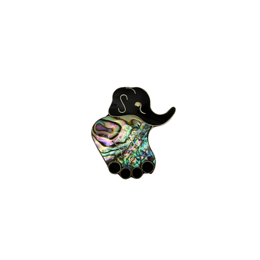 Estate Alpaca Mexico Elephant Brooch