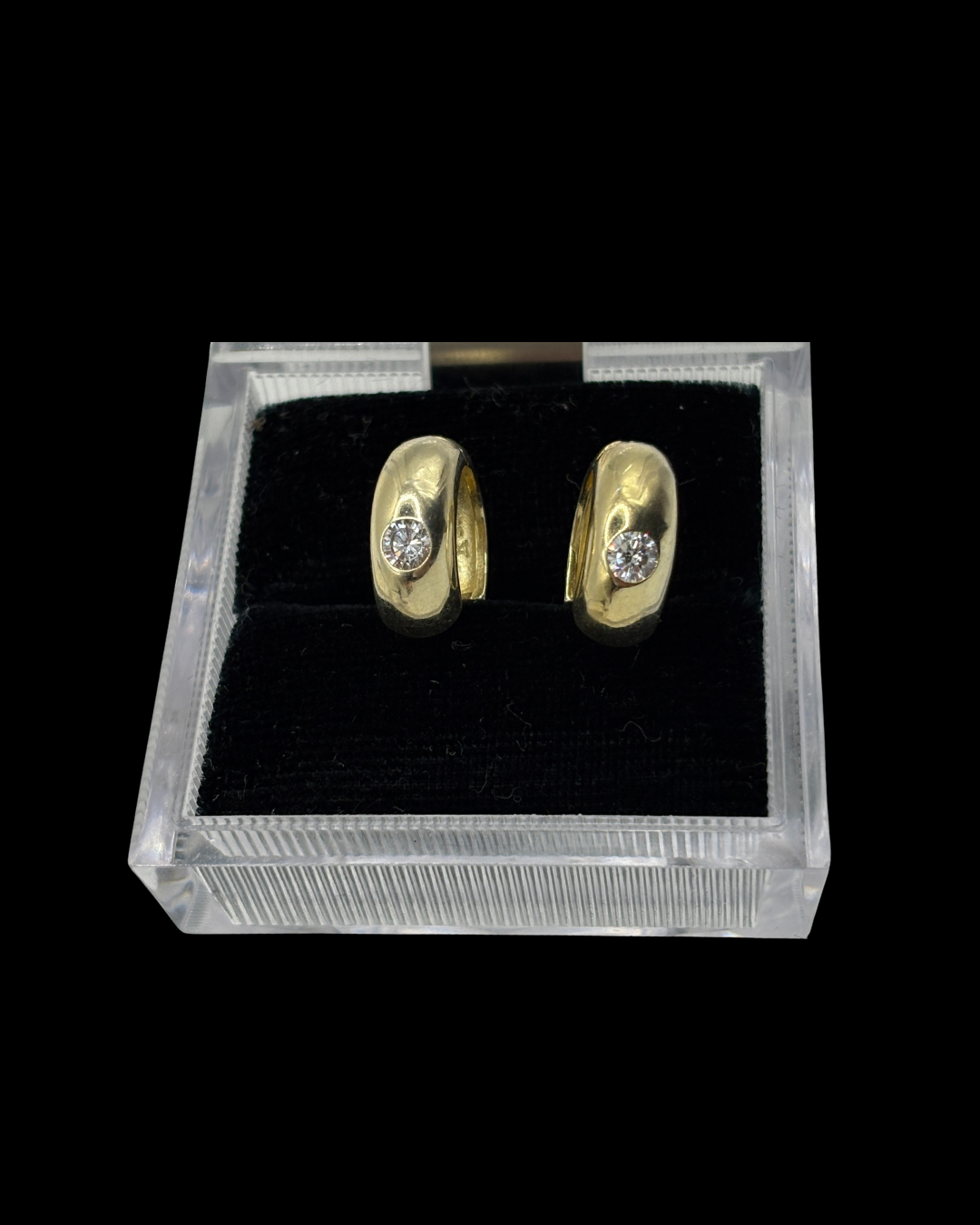 Ross Simons CZ Stone Huggies