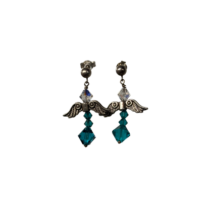 925 Angel Crystal Drop Earrings