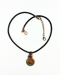 Handmade Vintage Leather & 2012 Penny Pendant