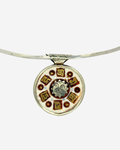 Handmade Sterling Silver Tibetan Buddha Silder Pendant