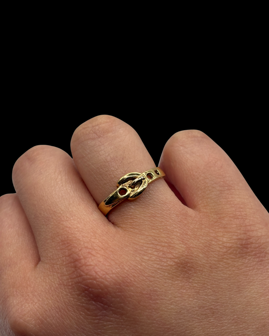 Vintage Belt Buckle Ring