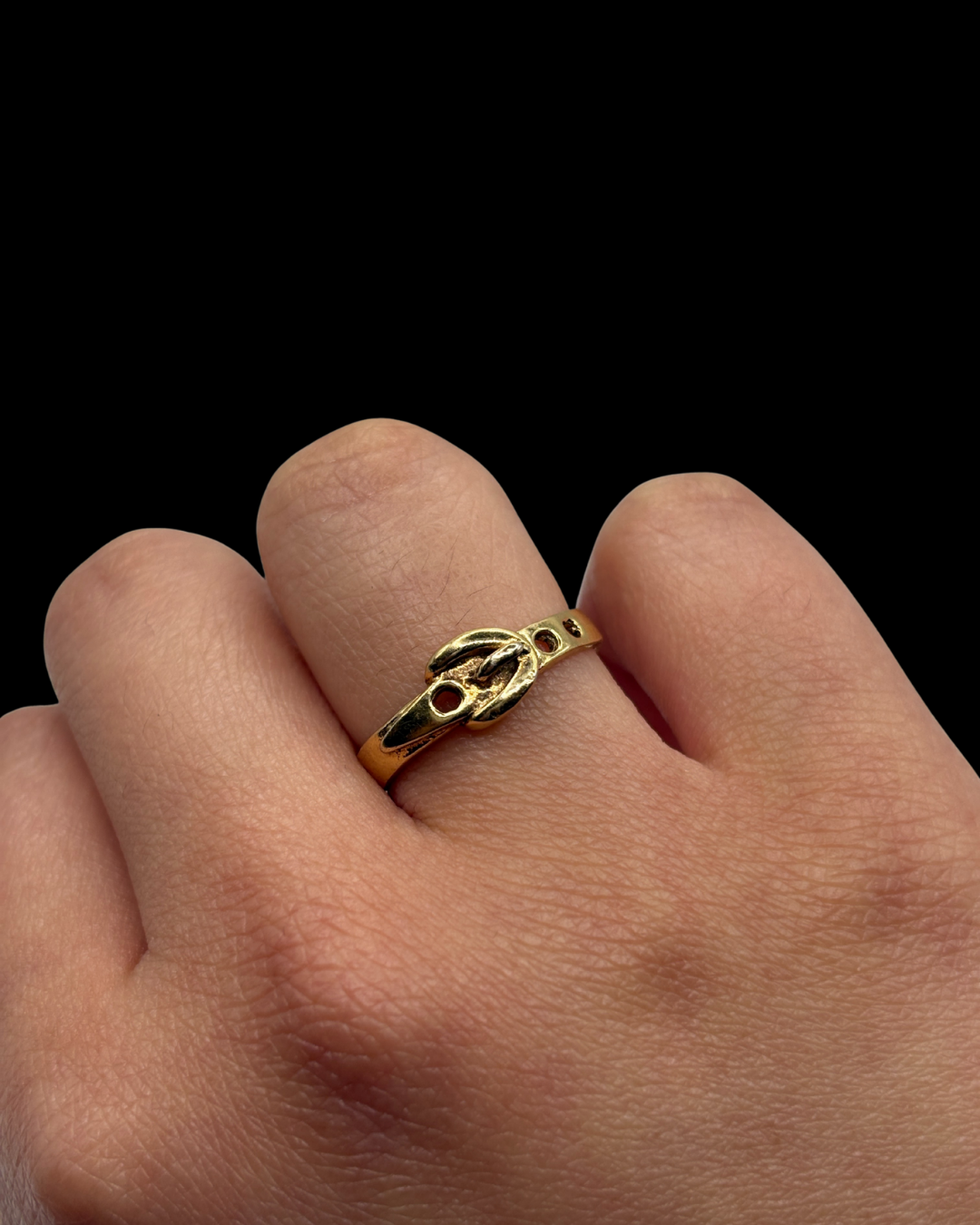 Vintage Belt Buckle Ring
