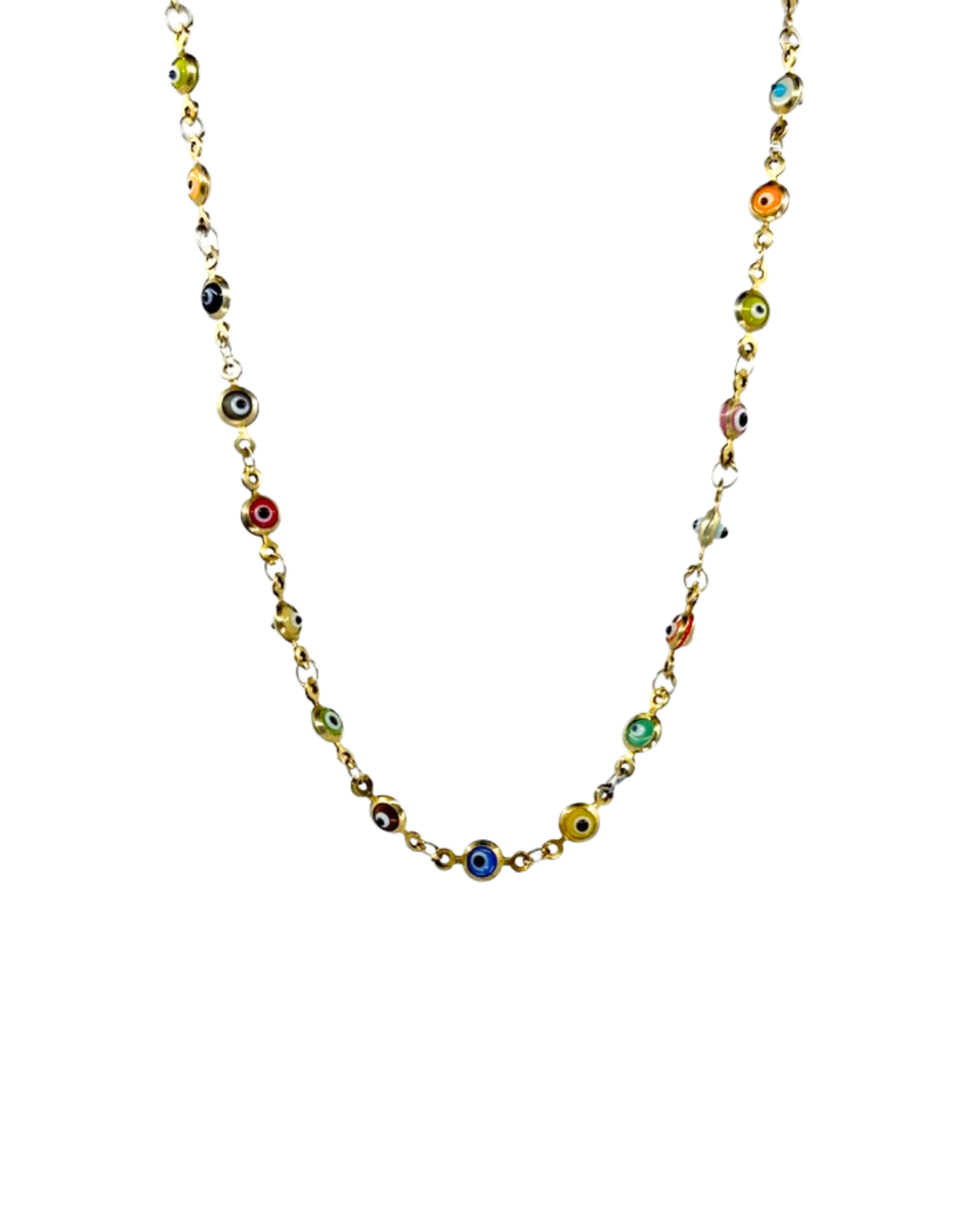 Gold Vermeil Evil Eye Choker
