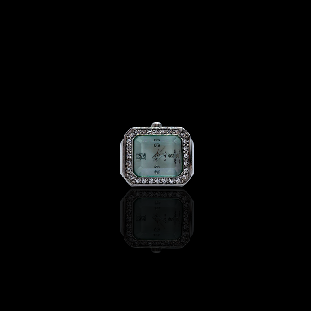 Baby Blue Avon Cocktail Watch Ring