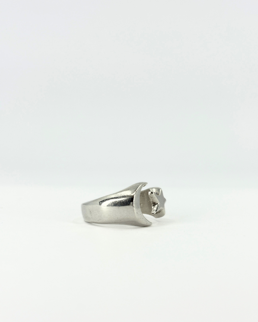 Sterling Silver Celestial "Star and Moon" Ring
