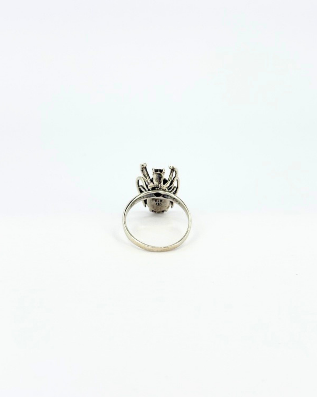 Sterling Silver Spider "Poison" Ring