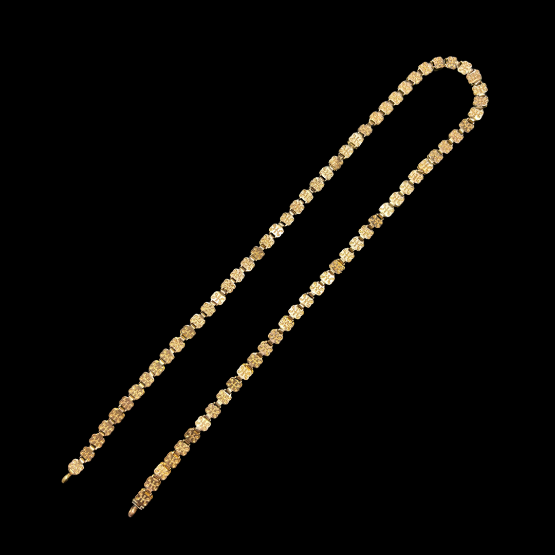 Rare Victorian 14KT Rolled Gold Book Chain