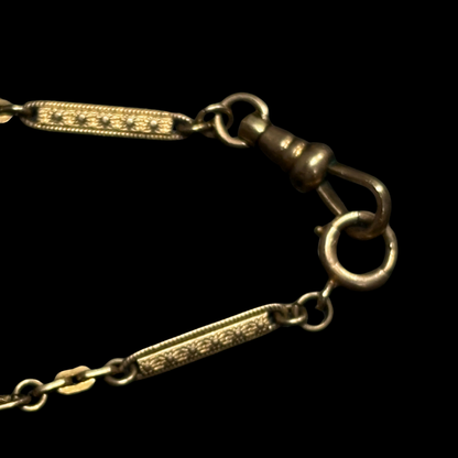 Rare 9ct Starburst Watch Chain