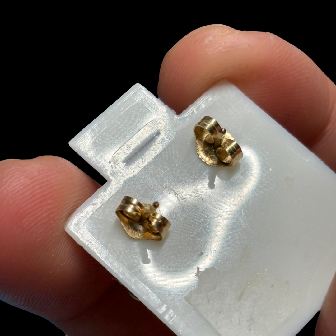 Vintage 14KT Opal Studs