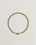 Bracelet gourmette plate 10K